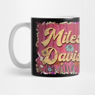 Classic Davis Personalized Flowers Proud Name Mug